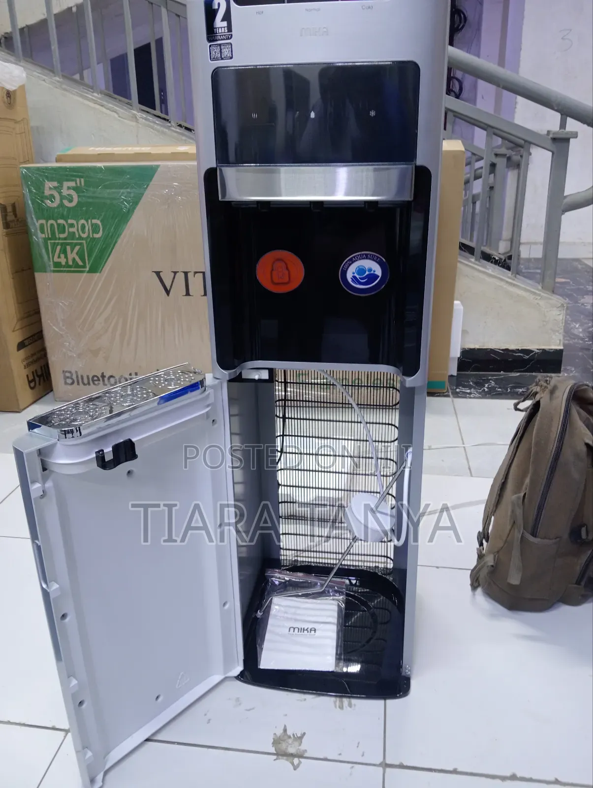 Mika 3 Taps Hot ,Cold and Normal Water Dispenser Bottom Loading