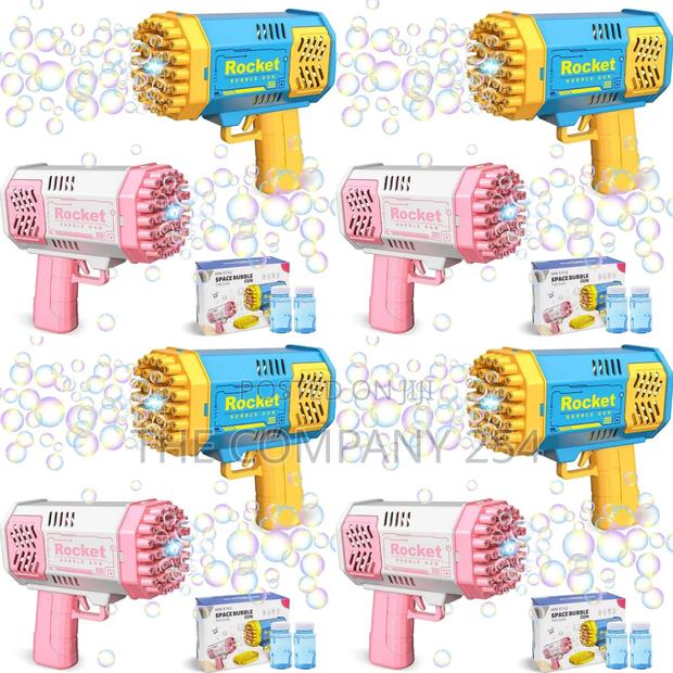 It's Back Dual-Color Battery-Operated Bubble Toy Gun