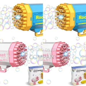 It's Back Dual-Color Battery-Operated Bubble Toy Gun