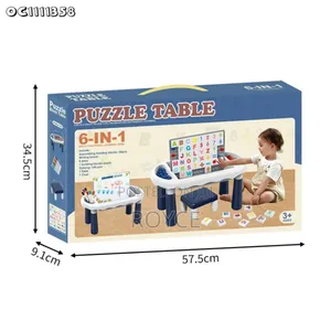 6 in 1 Puzzle Table