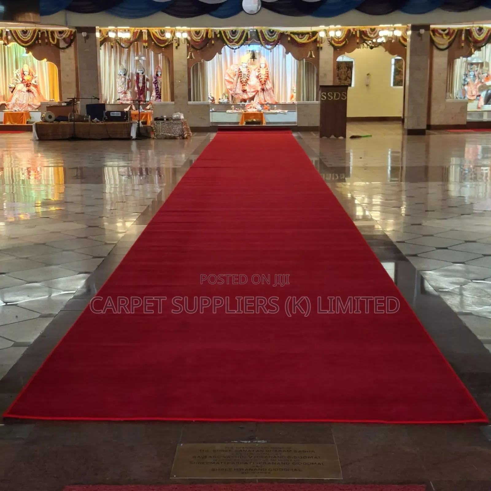 Temple Vvip Walkway Carpet