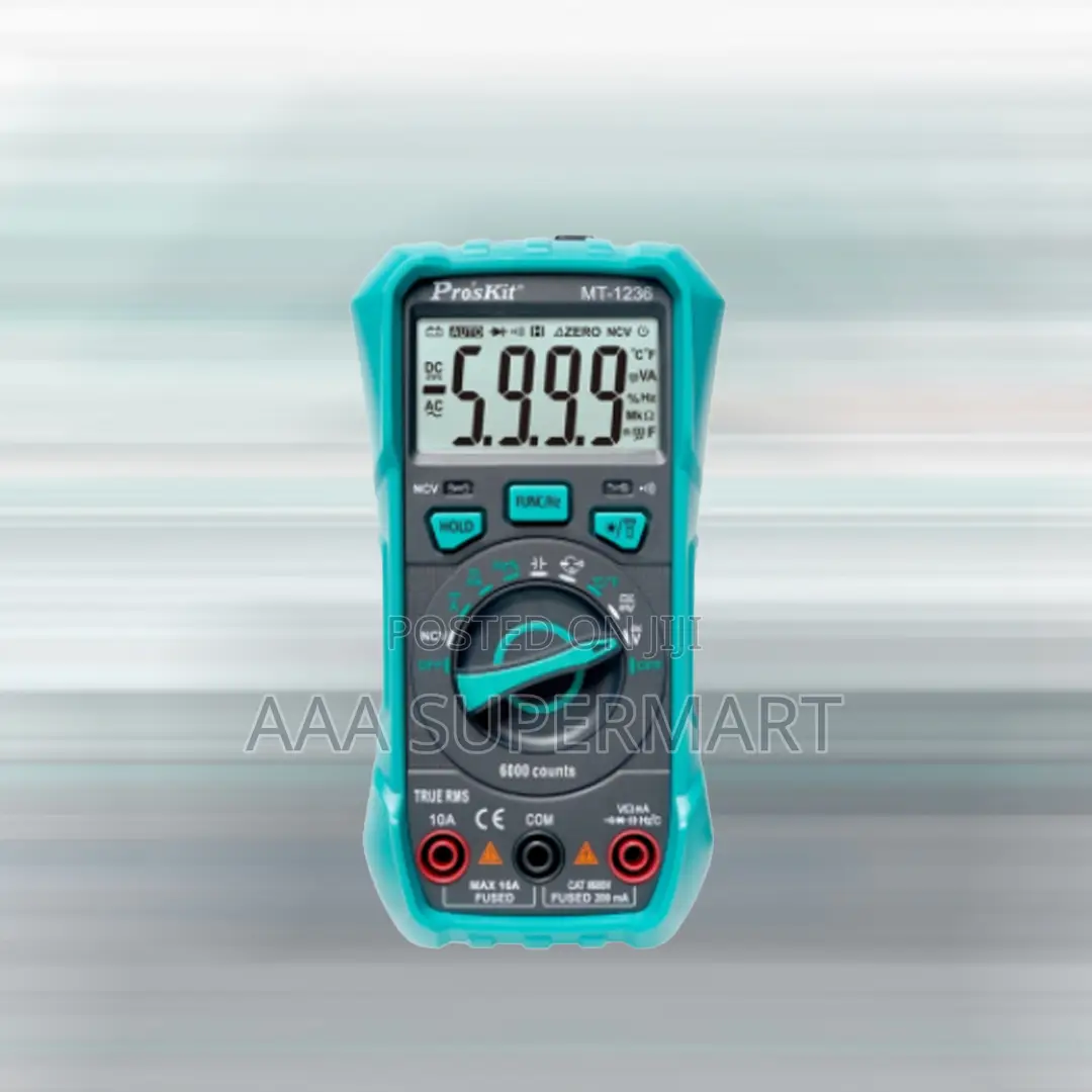 Meter Multi Digital 3-5/6 600v True-rms Mt-1236