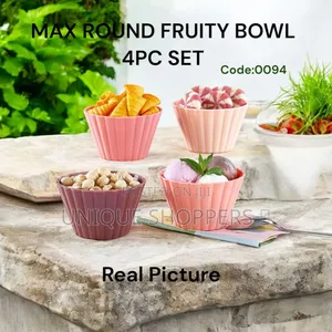 Code:0094*
Max Round Fruity Bowl 4pc Set