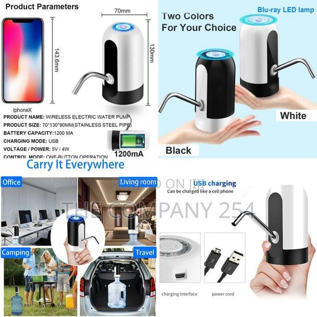 *Automatic Electric Water Pump Dispenser for Outdoor Use and Cooler