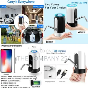 *Automatic Electric Water Pump Dispenser for Outdoor Use and Cooler