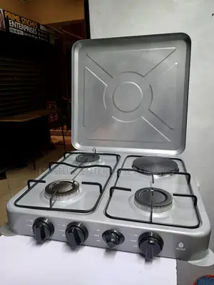 Nunix 3+1 Burner Tabletop Cooker – Gas + Electric Combo