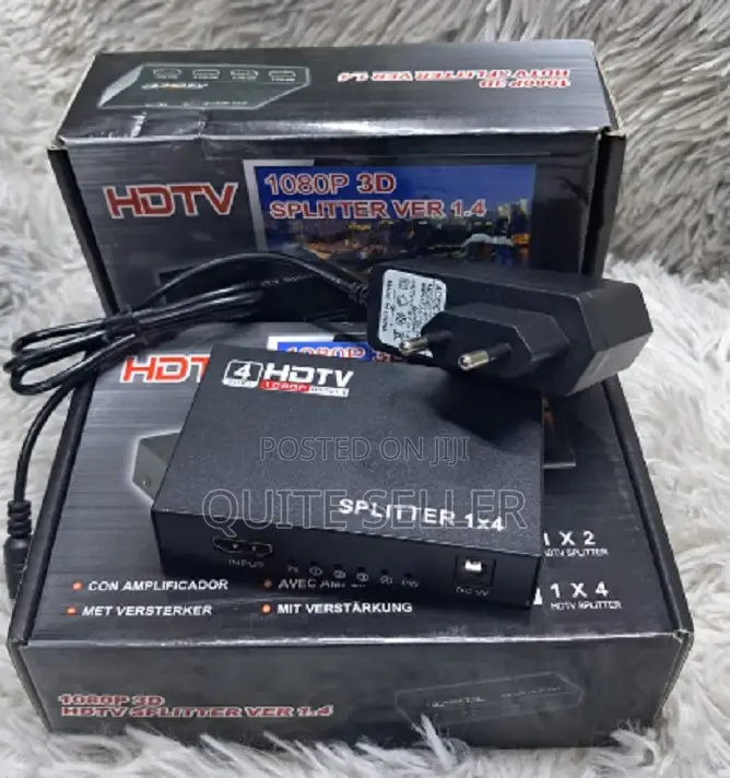 Hdmi Splitter 1×4 Ports 4 Port 1080p - Hdmi Standard Cable