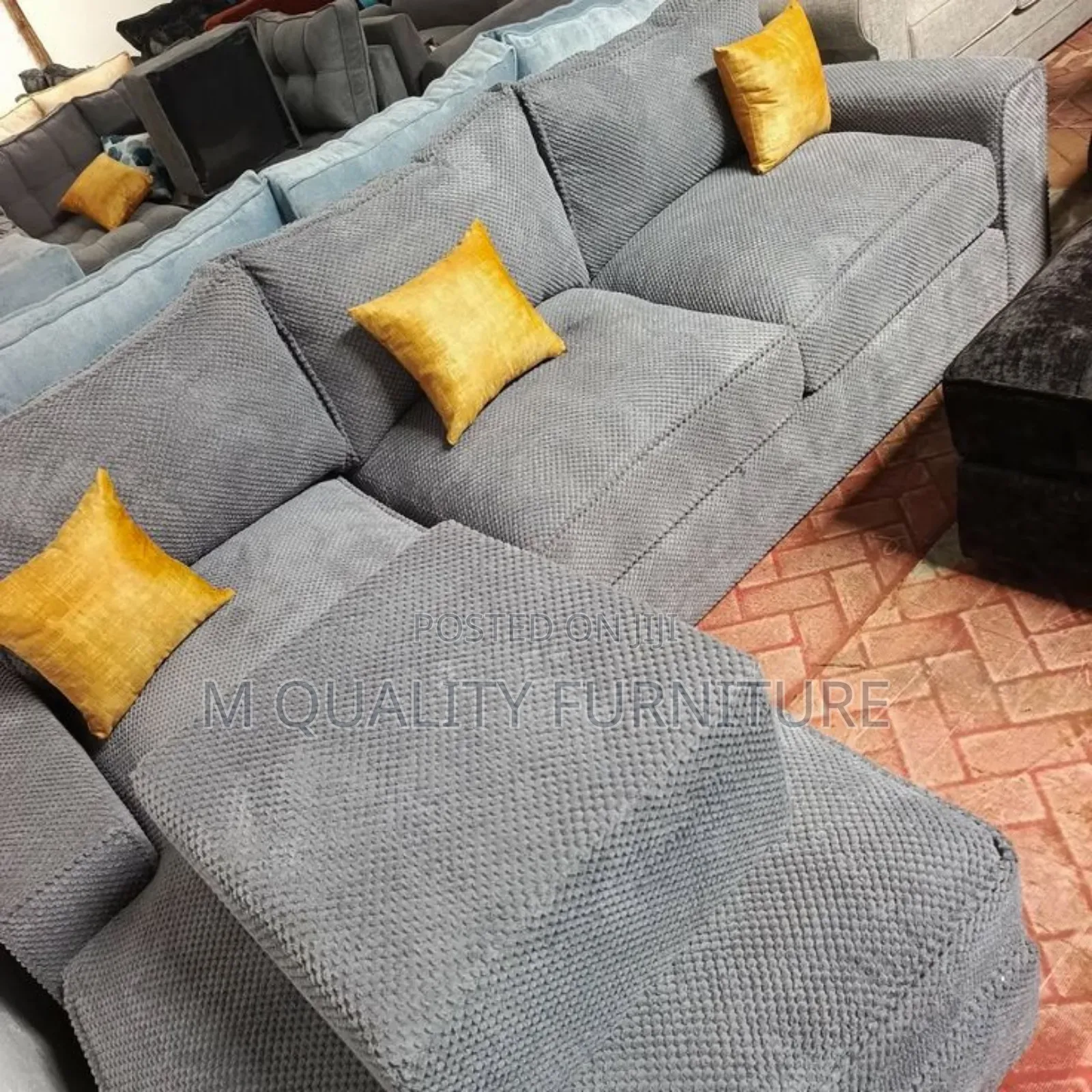 Gray Colour 6 6-Seater Luxurious Modern Sofas