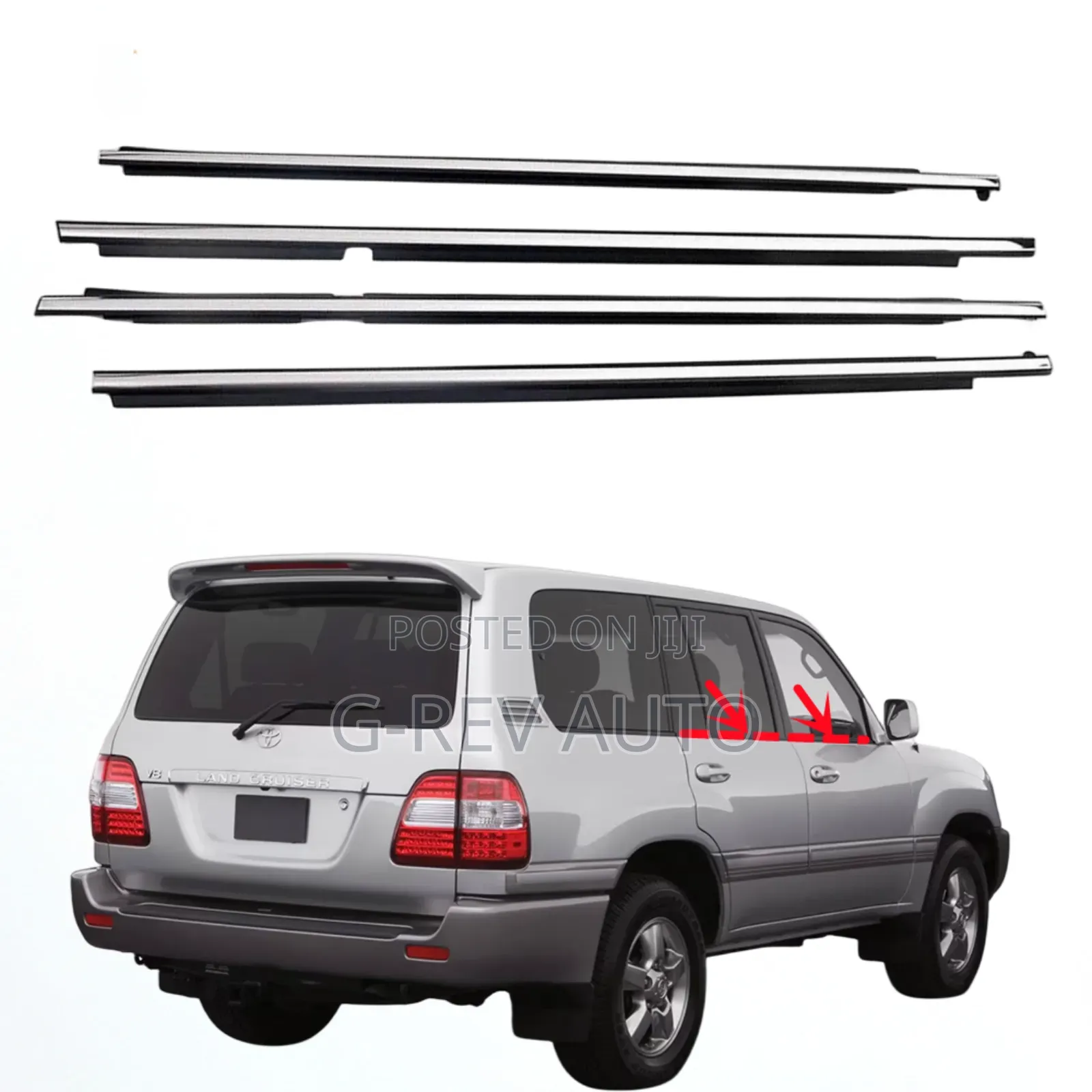 Land Cruiser 100 Series Weather Strips.