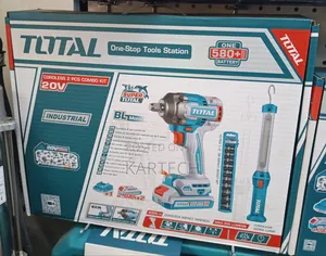Total Cordless 2 PCS Combo Kit, 20v Industrial Brushless Impact Wrench