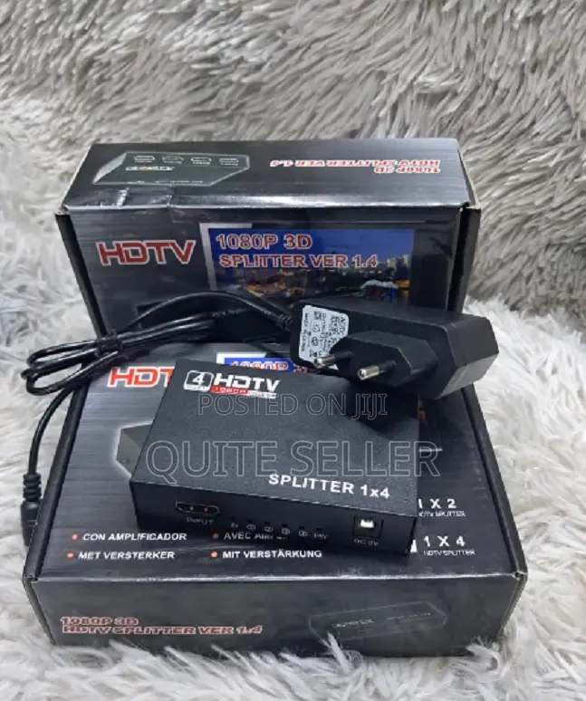 Hdmi Splitter 1×4 4 Port 1080p Input Transmission Distance Ups to 15m