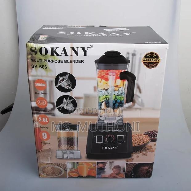 Sokany Professional 2-in-1 Blender ( 5000 Watts , 9 Speeds