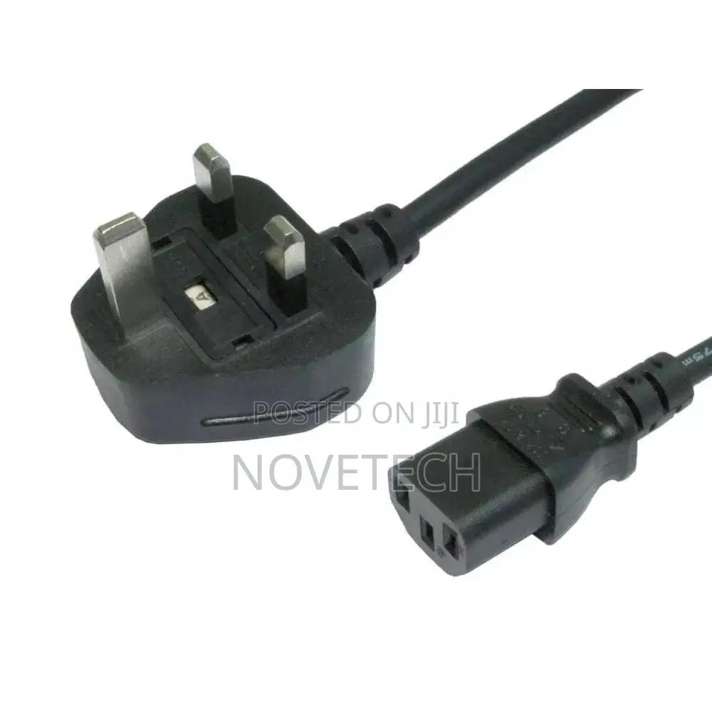 Power Cable Uk Plug 3-Pin Computer Desktop Pc Kettle Lead Power Cord
