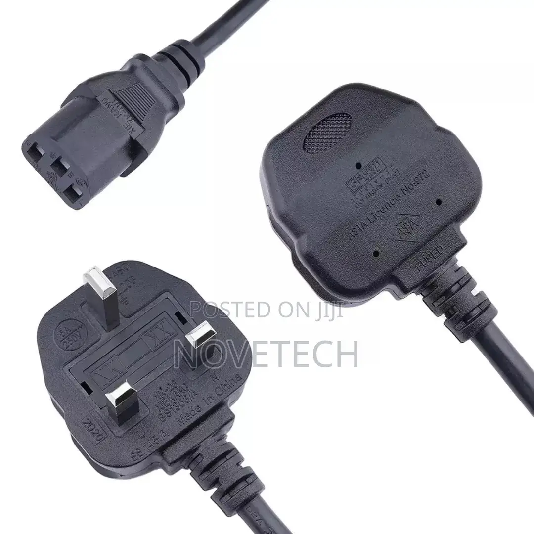 Kettle Lead 1.8m Uk Mains Power Monitors Cpu Copmuters