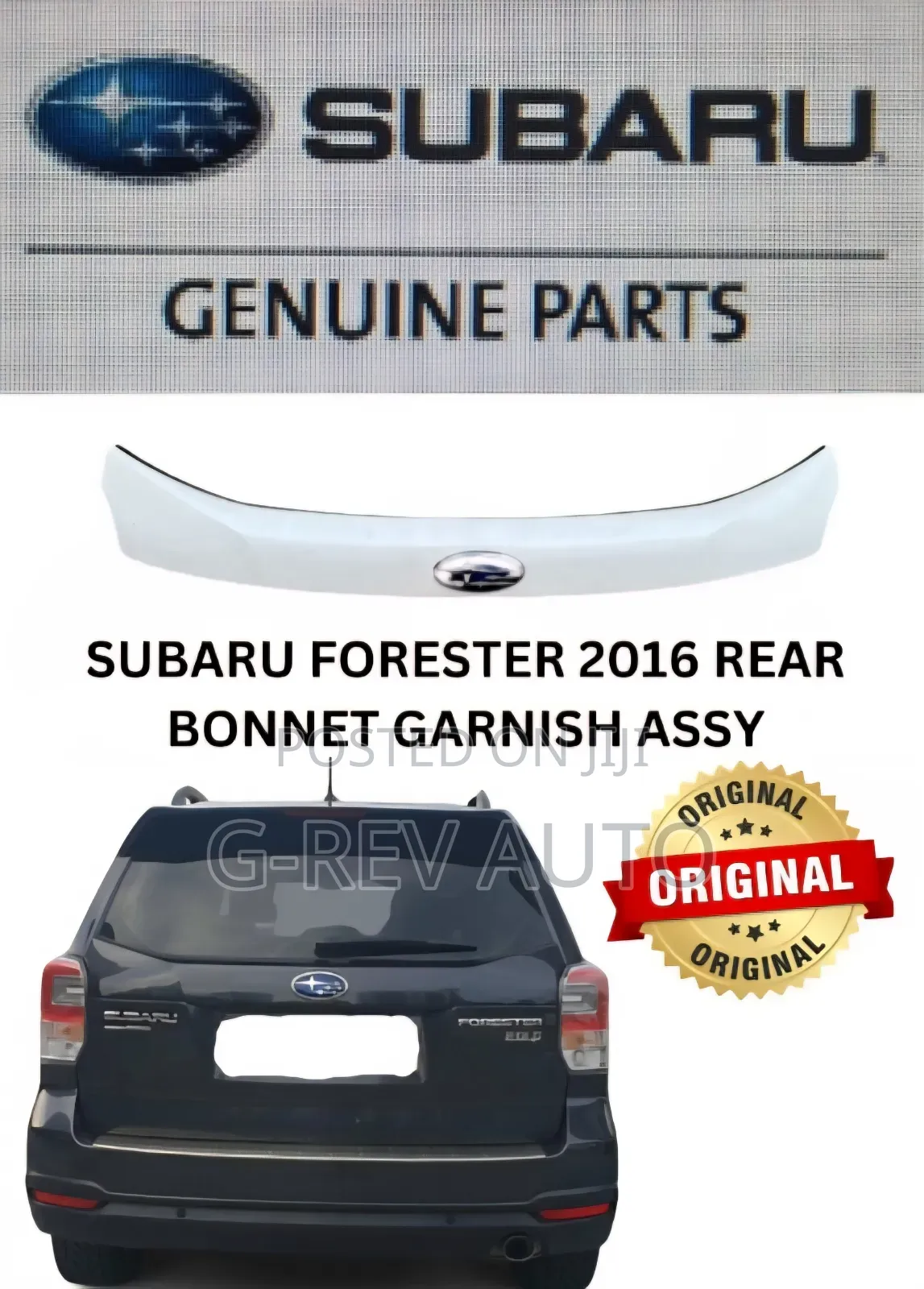 Subaru Forester Sj 2014-2018 Boot Garnish.