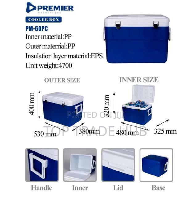 Premier Pm-60pc Cooler Box – 60 Litres - main view