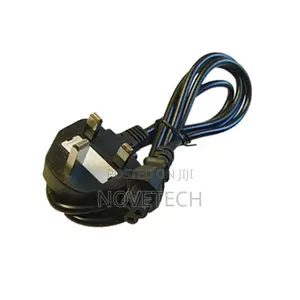 New Black 1.5 M3 Pin Uk Power Clover Cable Laptop Charger Adaptor Lead