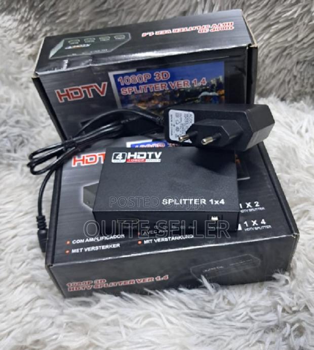 Hdmi Splitter, Hdmi Splitters 1 in 4 Out for Dual Monitors Supports - main view