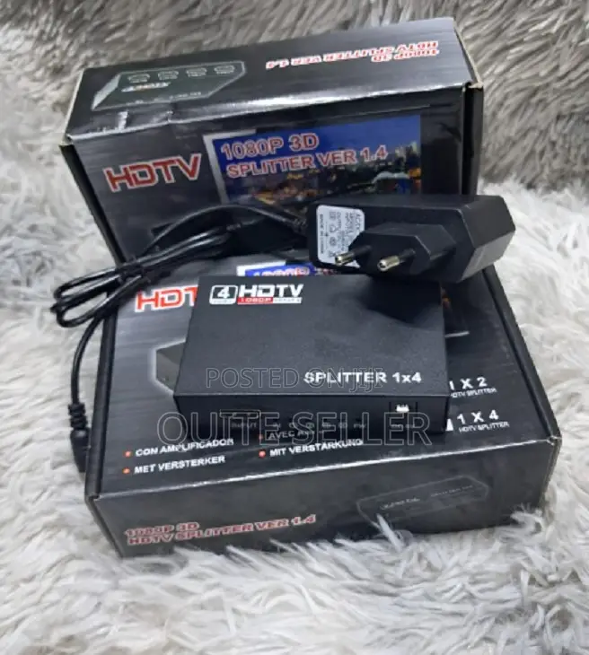 Hdmi Splitter, Hdmi Splitters 1 in 4 Out for Dual Monitors Supports
