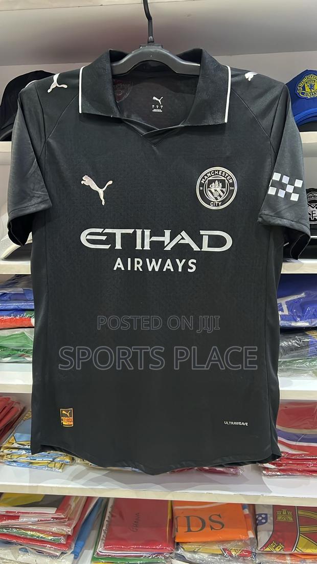 New Manchester City Black Jersey Player Version - main view