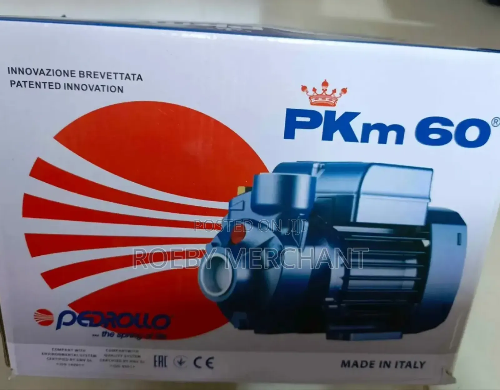 Authentic Pedrollo Water Pump/0.5hp Surface Pump