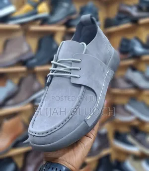 Ash Grey Caterpillar Casual Leather Shoes