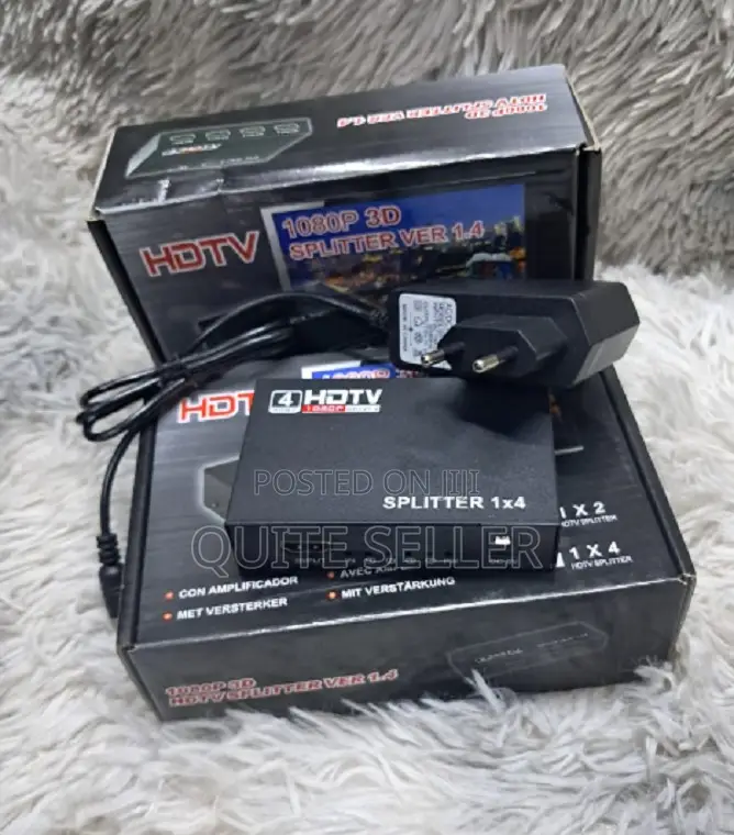 Hdmi Splitter 1 in 4 Out 1x4 Hdmi Video - Ultra Hd 1080p
