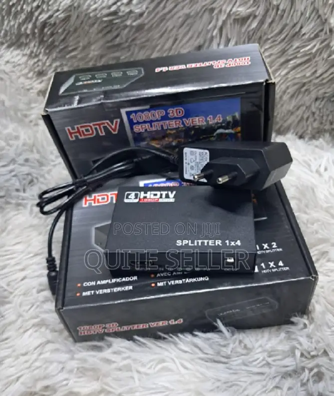  Hdmi Splitter 1 in 4 Out 4 Ports Upto at 60hz 1080p