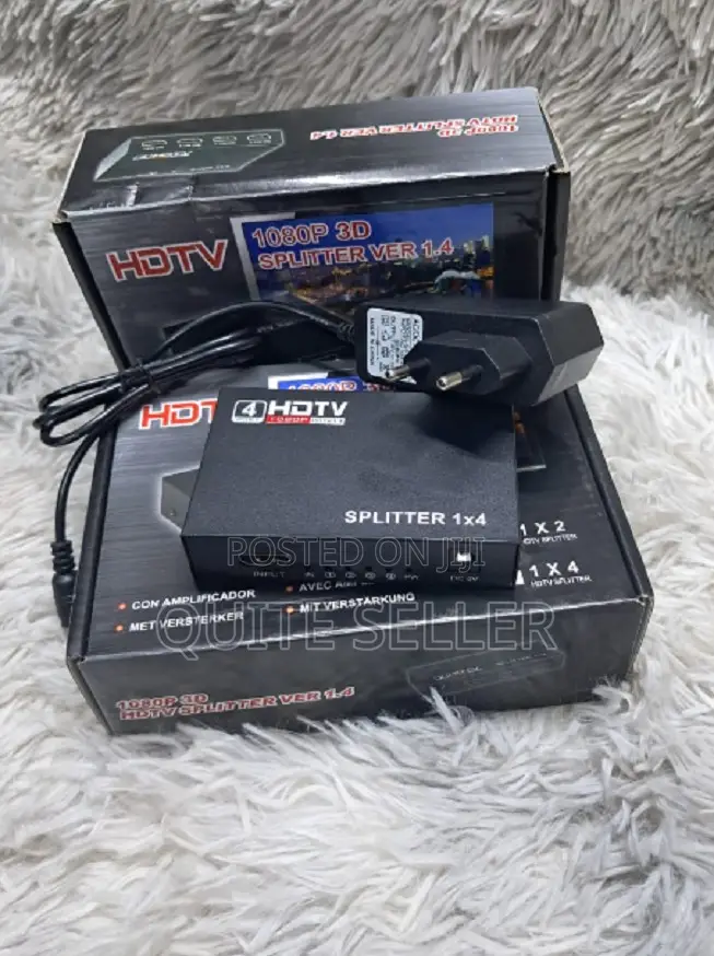 Powerful Hdmi Splitters for Multiple Displays Four-Output Splitter
