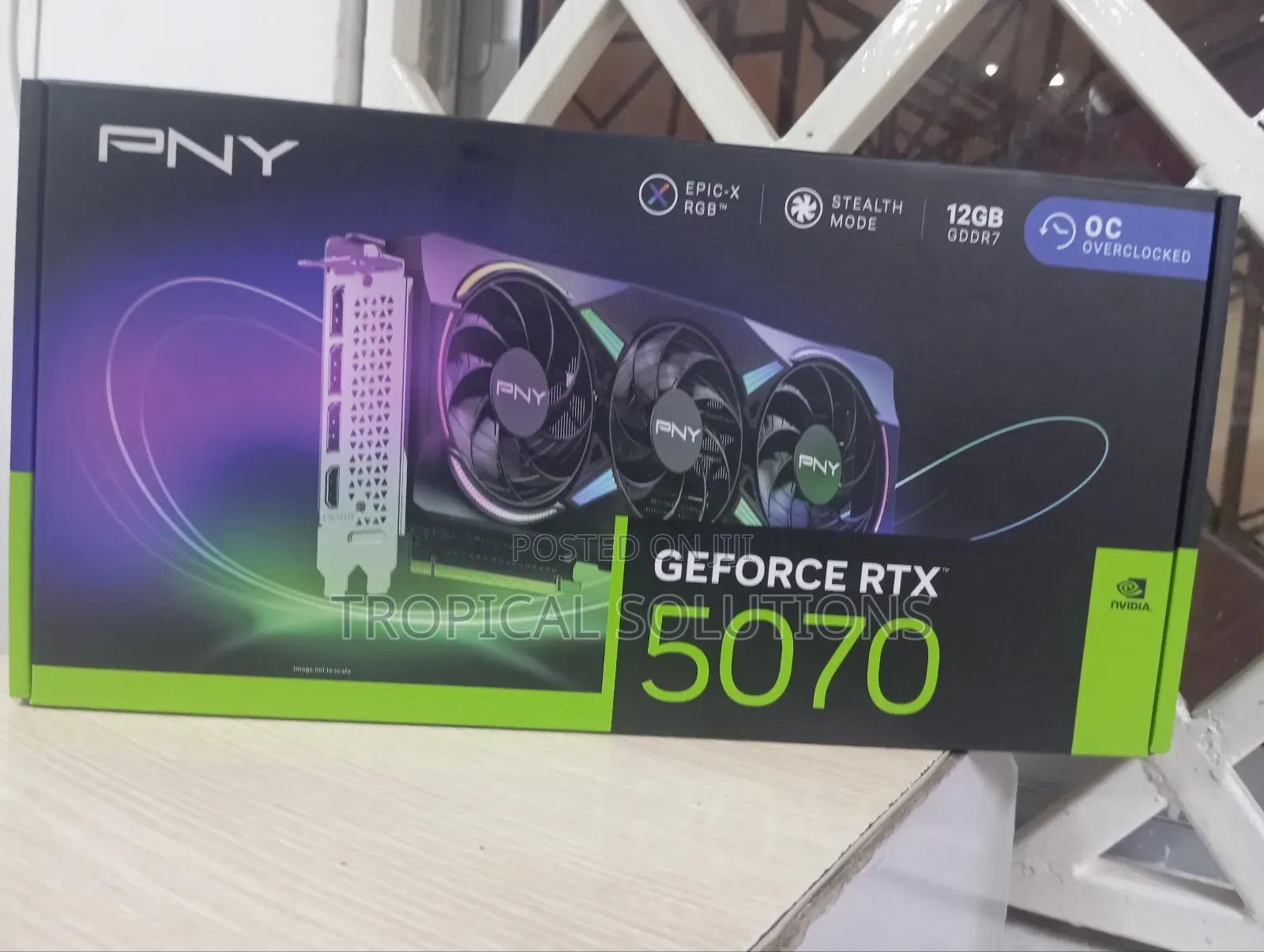 Pny Geforce RTX 5070 Argb Epic - X Oc Triple Fan Gddr7 Graphics Card