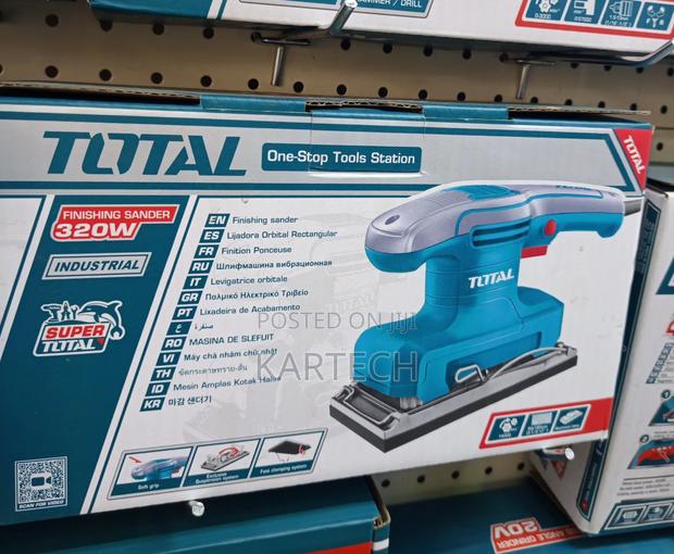 Total 320w 90mm×180mm Industrial Finishing Sander With 5pcs Sand Paper