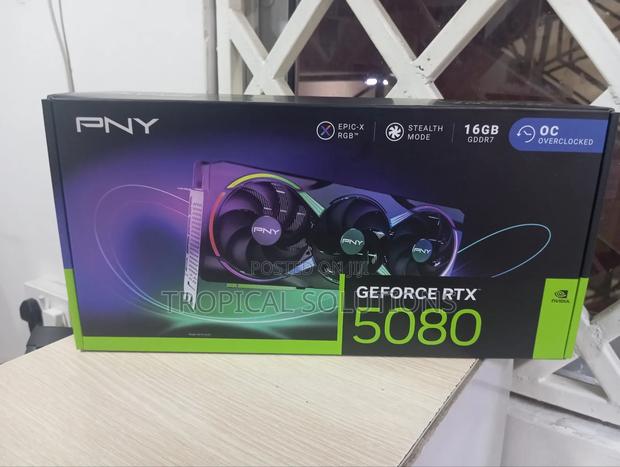 Pny Geforce RTX 5080 Epic - X Oc Triple Fan 16gb Gddr7 Graphics Card