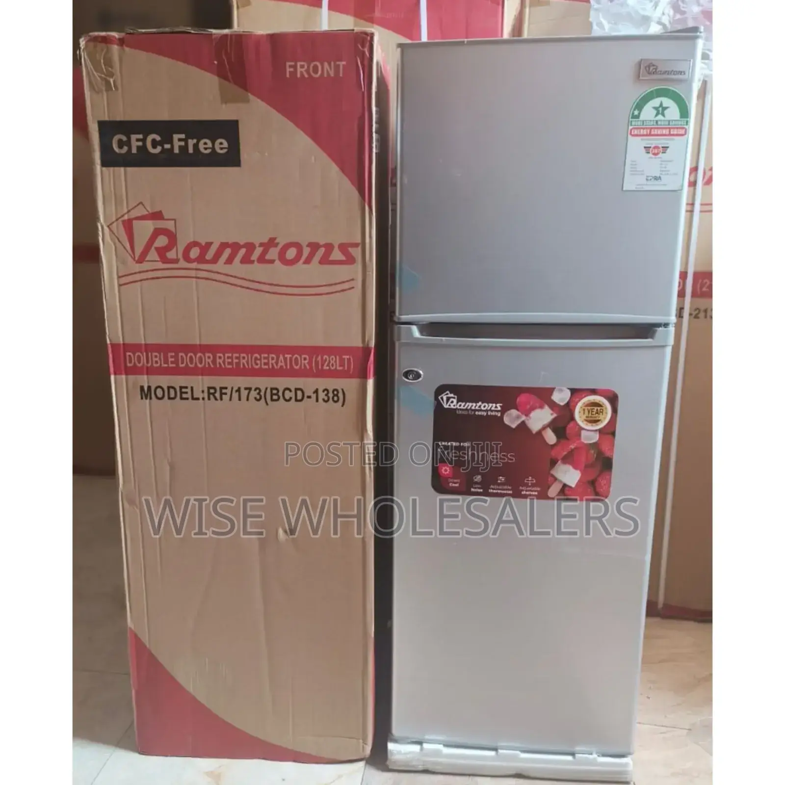 Ramtons Rf/173 Double Door Direct Cool Refrigerator.