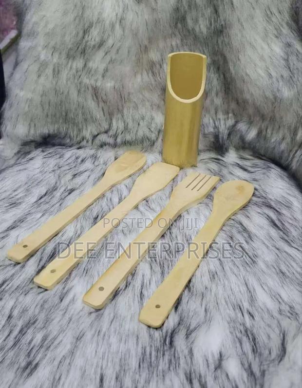5pcs Wooden Cooking Cutlery Set - main view