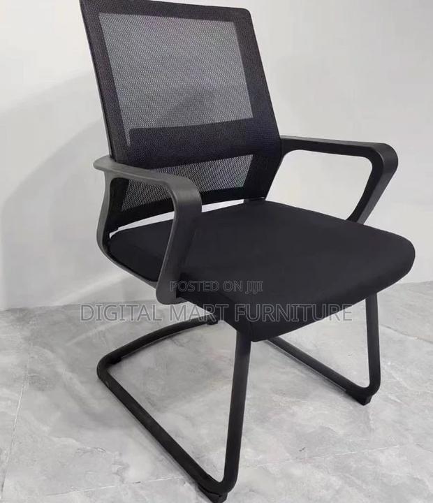 Office Chair: Visitor Mesh With Cushions Office Chair