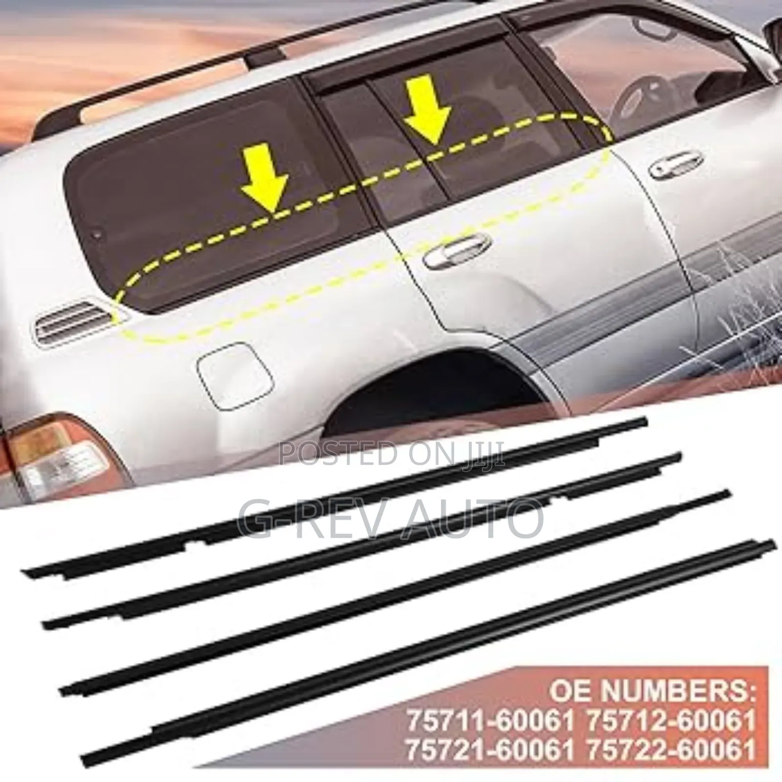 Land Cruiser Prado 95 Weather Strips.