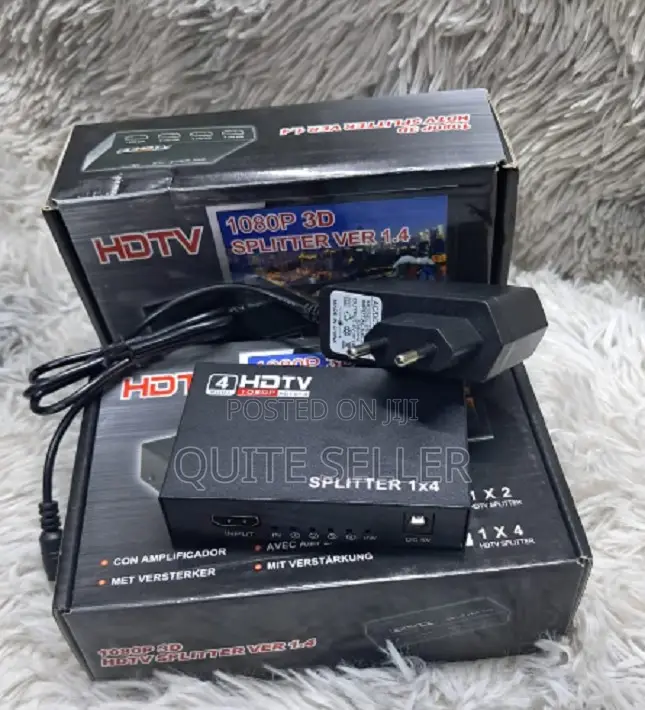  Hdmi 4-Port Video Splitter – 1x4 Hdmi Splitter - Hd/ 30hz