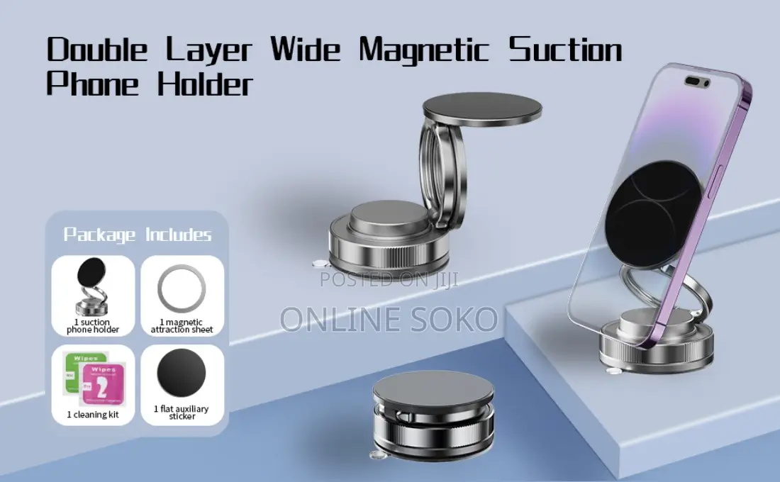 360° Adjustable Vacuum Absorption Magnetic Bracket Phone Holder
