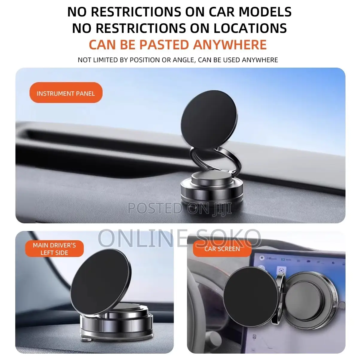 360° Adjustable Vacuum Absorption Magnetic Bracket Phone Holder