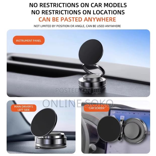 360° Adjustable Vacuum Absorption Magnetic Bracket Phone Holder - thumbnail 6