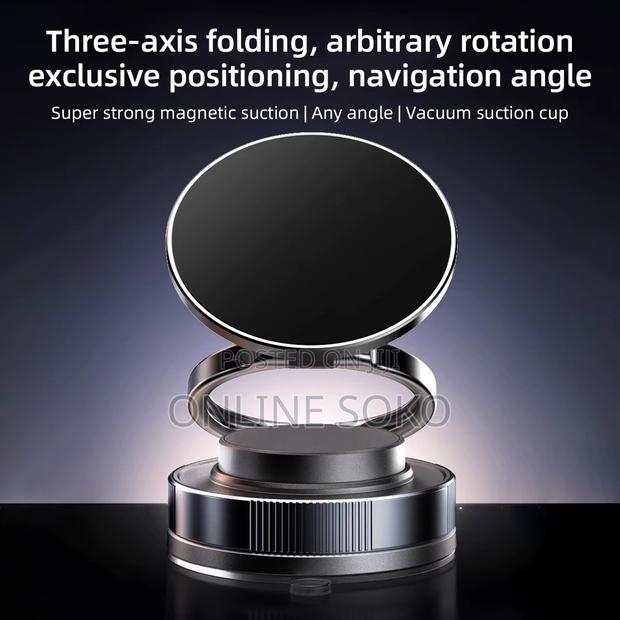 360° Adjustable Vacuum Absorption Magnetic Bracket Phone Holder - thumbnail 7