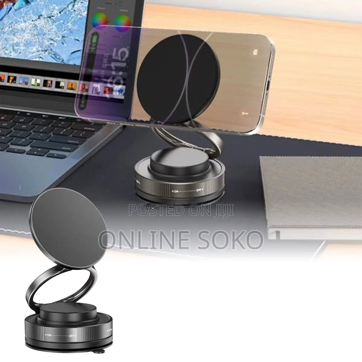 360° Adjustable Vacuum Absorption Magnetic Bracket Phone Holder