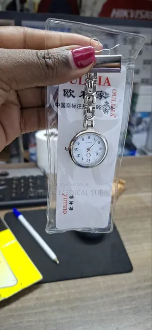 Mettalic Nurse Watch