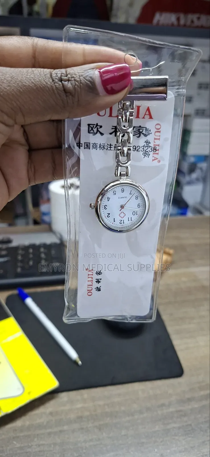 Mettalic Nurse Watch