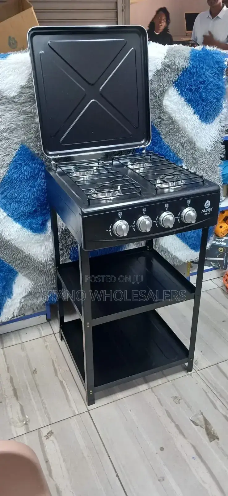Nunix 4 Gas Burner With Shelves