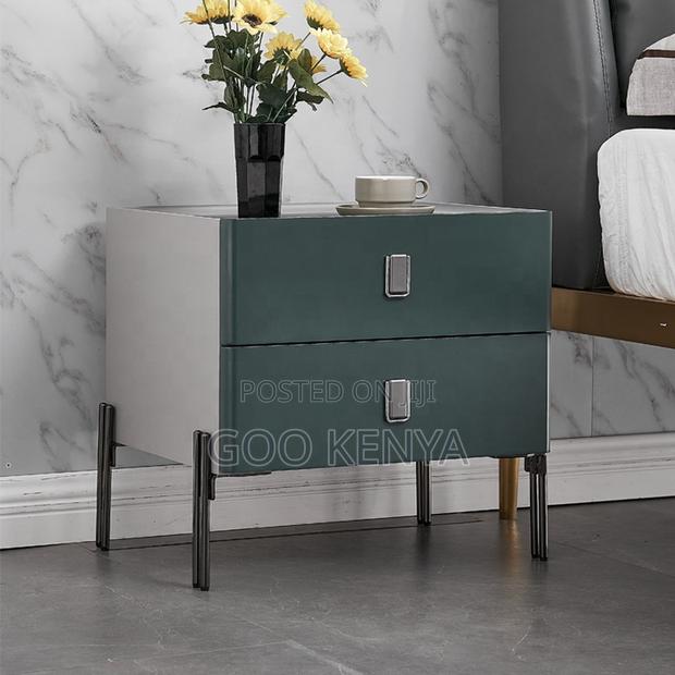 Home Bedside; Bedroom Wooden Bedside Unit With Two Drawers