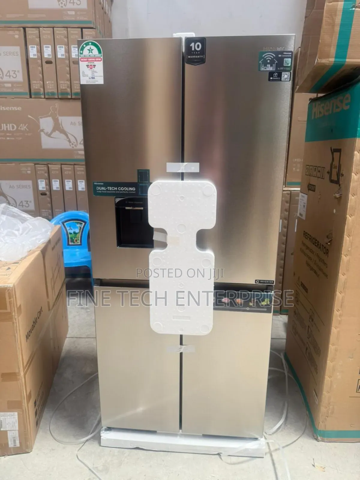 Hisense 558l Side by Side Refrigerator No Frost