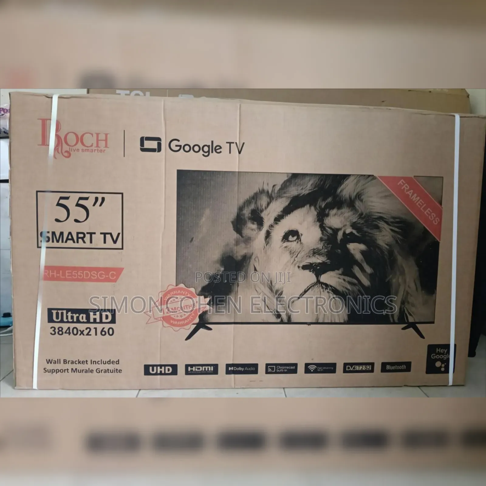 Roch 55 Inch Smart Google Frameless Tv