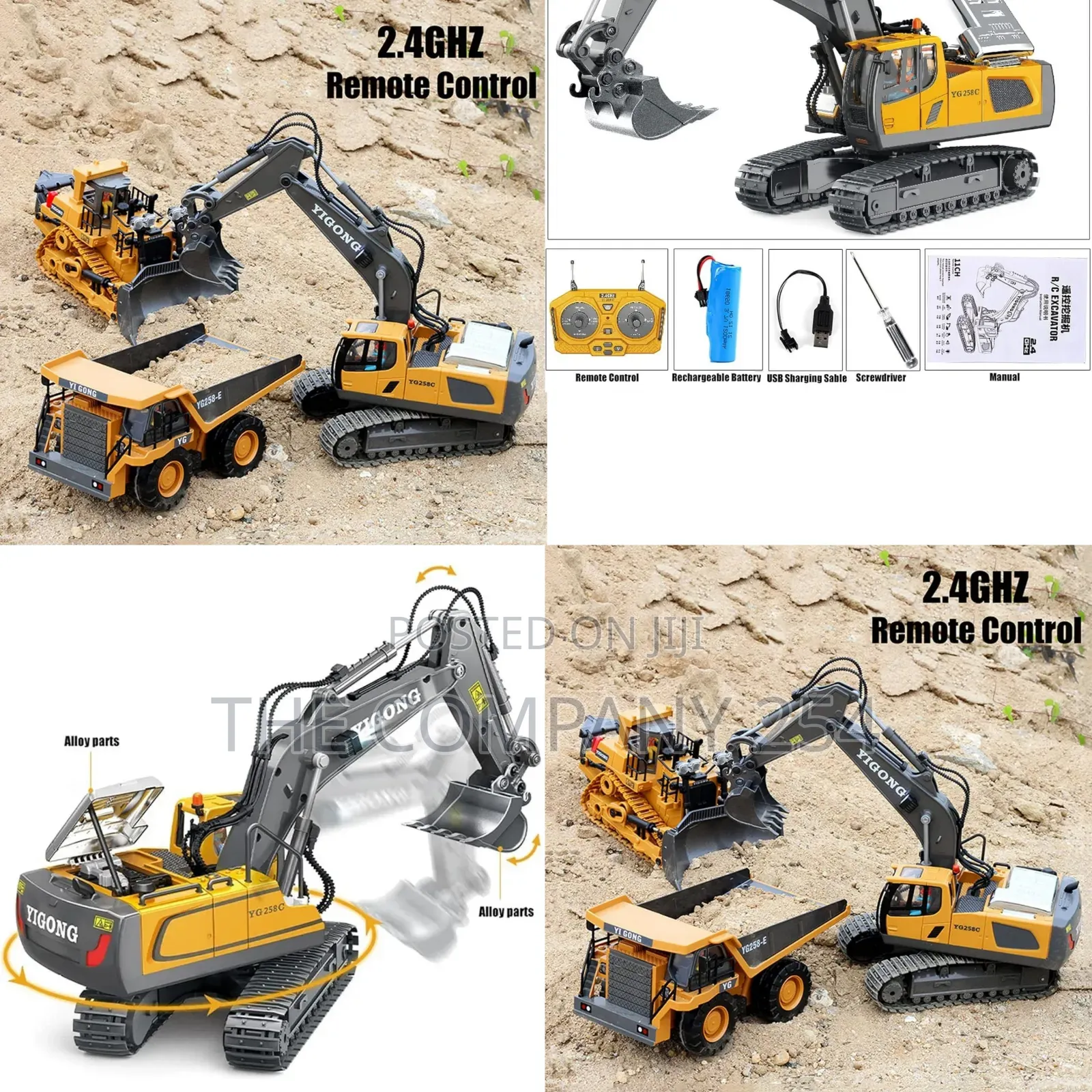 Remote Control Rechargeable 680rotation Digging Unloading Durability