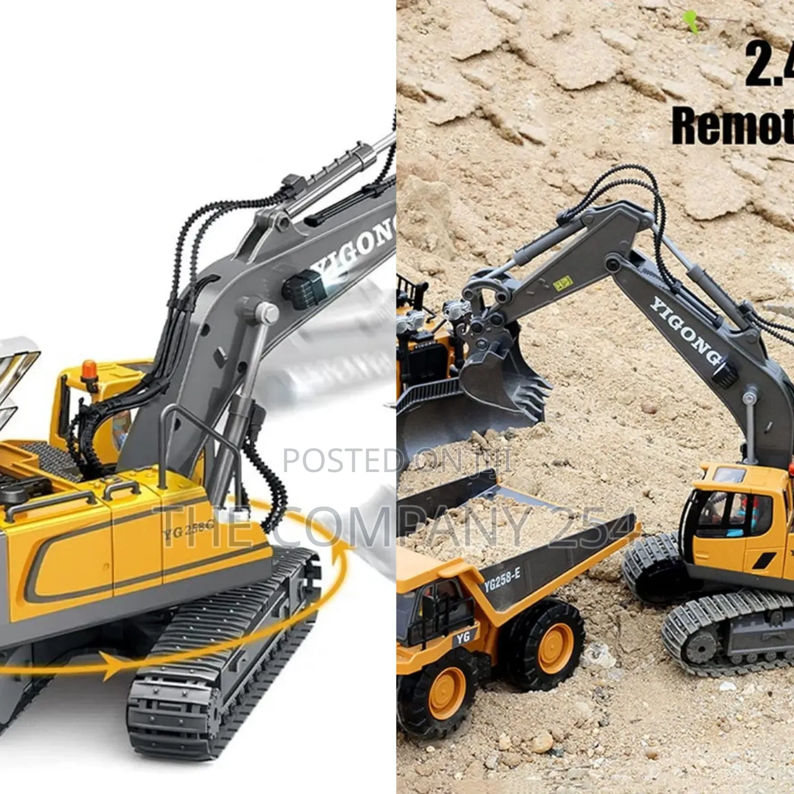 Remote Control Rechargeable 680rotation Digging Unloading Durability